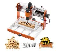 VEVOR Routeur CNC Broche 500 W Machine de Gravure CNC 3 Axes pour Fraisage Bois Acrylique Alu Métaux Tendres, Contrôleur Hors Ligne, 6 Fins de Course, Arrêt d'Urgence, Zone de Travail 300x180x80 mm