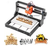 VEVOR Routeur CNC Broche 60 W Machine de Gravure CNC 3 Axes pour Fraisage Bois Acrylique Métaux Tendres, Compatible GRBL, Zone de Travail 300x180x40 mm, Structure en Alliage d'Alu