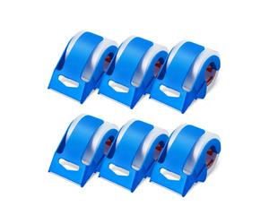 VEVOR Ruban Adhésif d'Emballage Transparent avec Distributeur Lot de 6 22,86 m x 47,8 mm x 0,068 mm Noyau 38,1 mm Ruban d'Emballage Robuste pour Emballer Déménagement, Stockage, Expédition, Courrier