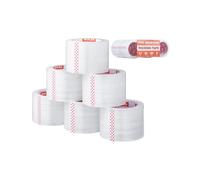 VEVOR Ruban Adhésif d'Emballage Transparent Lot de 6 Rouleaux 59,436 m x 76,2 mm Épaisseur 0,068 mm Noyau 76,2 mm Ruban d'Emballage Robuste pour Emballer Déménagement, Stockage, Expédition, Courrier