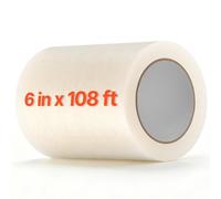 VEVOR Ruban Réparation pour Serre 15 cm x 32 m 0,15 mm Ruban Adhésif Bâche pour Films Plastiques, Raccords de Tente, en Polyéthylène Transparent, Étanche, Résistant au Soleil et aux Déchirures, Souple