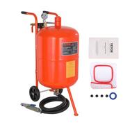 VEVOR Sableuse Haute Pression 75,7 L Kit de Sablage à Air 60-110 PSI Réservoir de Sablage Abrasif Portable avec 4 Buses en Céramique et Séparateur Huile-eau pour Élimination Peinture, Taches, Rouille