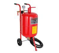 VEVOR Sableuse Pneumatiques en Acier, Machine de Sablage Rouge avec Cabine Sablage 40 L, Sableuse Professionnel pour le Nettoyage de Surface, le Sculpture, la Élimination de la Rouille et la Remise