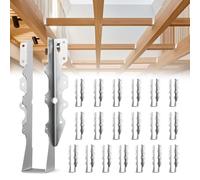 VEVOR Sabot Charpente, Lot de 50, Support de Solive, Taille Interne 40x38x199 mm, Étriers de Solive avec Revêtement Antirouille, Supports de Fixation pour Soutien Renforcée Plafond, Structures Jardin