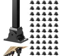 VEVOR Sabot Fixation Garde-corps Base Balustre Inclinée 50 PCS Aluminium Allié