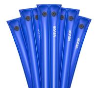 VEVOR Sac à Eau pour Bâche de Piscine, Lot de 5, Sac de Lestage à Double Chambre, 3 m, Sacs Tube Lestés PVC Épaisseur 0,4 mm, avec Bouchon à Visser Étanche, pour Bâche de Piscine Creusée Hiver, Bleu