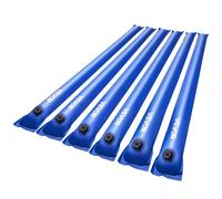 VEVOR Sac à Eau pour Bâche de Piscine, Lot de 6, Sac de Lestage à Eau Chambre Simple, 1,2 m, Sacs en Tube Lestés PVC Épaisseur 0,4 mm, avec Bouchon Étanche, pour Bâche de Piscines Creusées Hiver, Bleu