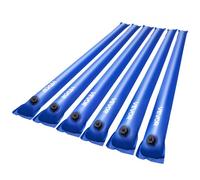 VEVOR Sac à Eau pour Bâche de Piscine, Lot de 6, Sac de Lestage à Eau Chambre Simple, 1,2 m, Sacs en Tube Lestés PVC Épaisseur 0,4 mm, avec Bouchon Étanche, pour Bâche de Piscines Creusées Hiver, Bleu