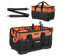VEVOR Sac à Outils 485 mm, Sac de Rangement d'Outils à 33 Poches, Portable et Grande Capacité, pour Bricolage, Atelier et Chantier, avec Base Résistante à l'Eau, Fermeture Éclair, Bandoulière Réglable