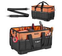 VEVOR Sac à Outils 485 mm, Sac de Rangement d'Outils à 33 Poches, Portable et Grande Capacité, pour Bricolage, Atelier et Chantier, avec Base Résistante à l'Eau, Fermeture Éclair, Bandoulière Réglable