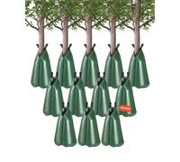 VEVOR Sac d'arrosage d'arbres, 12 pcs, sac d'irrigation d'arbres, 75,7 L, goutte à goutte, rechargeable, libération lente 5-9 heures avec fermeture éclair, durable, pour ciblage des racines profondes