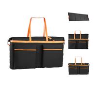 VEVOR Sac Transport pour 2 Panneaux Solaires Pliables 400 W Sac Rangement | Pour Camping, Voyages en Camping-Car, Résiste aux Éclaboussures Tissu Faraday + Nylon, avec Blocage Signaux, Léger Portable
