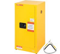 VEVOR Armoire de Sécurité 85x37x37 cm, Armoire Anti-Feu Jaune 60,6 L, Armoire Coupe-Feu en Acier Laminé à Froid, pour Stocker Déposer Alcool Colle Essence Huile Liquide Inflammable ou Dangereux