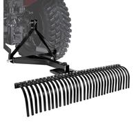 VEVOR, scarificateur de 1525 mm de largeur de travail, avec un peigne pour tracteur doté de 32 lames en acier robustes. Cet aérateur de gazon, compatible avec les tracteurs, est idéal pour le travail