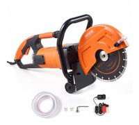 VEVOR Scie à béton électrique DC235 230 mm 2000 W – Coupe 89 mm humide/sec avec pompe à eau