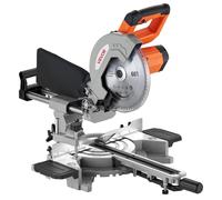 VEVOR Scie à Onglet Radiale Inclinable, Lame de 254 mm, Moteur de 1800 W, Coupes Biseautées et d'Onglet, Angles et Profondeur Réglables, Base en Aluminium Moulé, Portable pour Bois, Métaux, Stratifiés