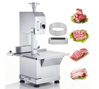 VEVOR Scie à Os de Boucher Électrique Commerciale Scie à Ruban pour Os 2200 W 1000 kg/h Scie Électrique pour Viande et Os Congelés Table 470x530 mm Épaisseur de 0-180 mm pour Supermarché Restaurant