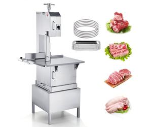 VEVOR Scie à Os de Boucher Électrique Commerciale Scie à Ruban pour Os 2200 W 1500 kg/h Scie Électrique pour Viande et Os Congelés Table 620x520 mm Épaisseur de 4-220 mm pour Supermarché Restaurant
