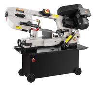 VEVOR Scie à ruban 1 1 kW 4 vitesses capacité 177 x 305 mm réglage 0-45° pour bois et métal