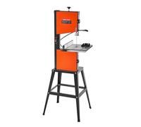 VEVOR Scie à Ruban Bois 373 W Scie à Ruban de Table Largeur Coupe 254 mm Hauteur Coupe 160 mm pour Travail Bois, avec Support, Table Fonte 335x340 mm 2 Vitesses Éclairage de Travail 360° Guide Onglet