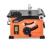 VEVOR Scie Circulaire sur Table, 210 mm, Scie à Table Compacte Portable 1200 W, Capacité de Coupe Maximale 225 mm, 4800 tr/min, avec Lame de Scie 24 Dents, pour Fabrication Meubles Menuiserie Atelier