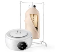 VEVOR Sèche-Linge Électrique Portable 600 W, Séchoir à Linge avec Sac de Séchage, Chauffage PTC et Affichage LED, Pliable avec Minuterie de 5 Heures pour Appartement, Dortoir, Camping-car ou Hôtel