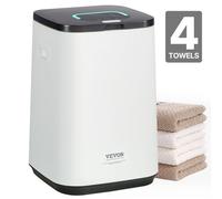 VEVOR Sèche Serviettes 20 L, Chauffe Serviettes avec Écran LED et Voyant Lumineux en U, Seau Chauffe Serviettes Intelligent avec Minuterie Réglable, pour Couvertures Peignoirs Pyjama, Spa Massage