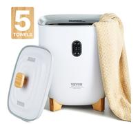 VEVOR Sèche Serviettes 25 L, Chauffe Serviettes avec Écran LED et Colonnes Chauffantes Inférieures, Seau Chauffe Serviettes Intelligent avec Minuterie Réglable Arrêt Auto, pour Couvertures Peignoirs