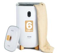 VEVOR Sèche Serviettes 35 L, Chauffe Serviettes avec Écran LED et Fonction de Séchage, Seau Chauffe Serviettes Intelligent avec Minuterie Réglable Arrêt Automatique, pour Couvertures Peignoirs Pyjama