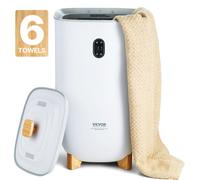 VEVOR Sèche Serviettes 35 L, Chauffe Serviettes avec Écran LED et Fonction de Séchage, Seau Chauffe Serviettes Intelligent avec Minuterie Réglable Arrêt Automatique, pour Couvertures Peignoirs Pyjama