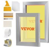 VEVOR Sérigraphie Cadre Lot De 2 En Aluminium 20,3x25,4cm/25,4x35,6cm à Maille 110 Argent