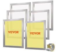VEVOR Sérigraphie Cadre Lot De 6 En Aluminium 50,8x61x2,5cm Avec Maille 110 En Polyester Argent