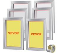 VEVOR Sérigraphie Cadre Lot De 6 En Aluminium Réutilisable 25,4x35,6cm Papier Plastique Argent