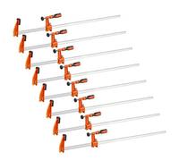 VEVOR, lot de 8 pinces à vis, ouverture de 91,4 cm, pinces de serrage en forme de "F", capacité de serrage de 272 kg, avec patin en plastique et système de verrouillage automatique, en fonte et en aci