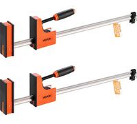 VEVOR Serre-joints pour le travail du bois, 2 pièces, ouverture 762 mm, jeu de serre-joints parallèles, serre-joint F avec limite de charge 680 kg, profondeur 98,4 mm, plastique et acier au carbone, t