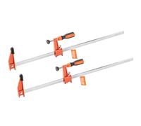 VEVOR Serre-Joints Verrouillable 2PCs Ouverture de la Mâchoire 60,96 cm, Pince Écarteur en F Capacité Max. 272 kg, Profondeur 6,35 cm, en Fonte et Acier au Carbone, Facile à Utiliser, pour Menuisier