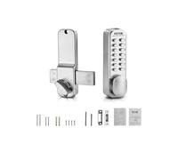 VEVOR Serrure à Code Mécanique à 14 Touches, Serrure de Porte d'Entrée Sans lavier Mécanique, avec Bouton de Pouce Réglable, en Alliage de Zinc à Un Seul Côté, pour Maison, Clôture Extérieure