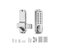 VEVOR Serrure à Code Mécanique à 14 Touches, Serrure de Porte d'Entrée Sans lavier Mécanique, avec Bouton de Pouce Réglable, en Alliage de Zinc à Un Seul Côté, pour Maison, Clôture Extérieure