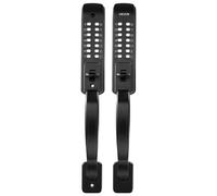 VEVOR Serrure à code mécanique avec serrure à clé double face (code de 4 à 7 chiffres), serrure de porte sans clé avec poignée et verrouillage automatique, pour portes d'entrée, portails de jardin et