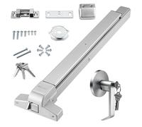 VEVOR Serrure anti-panique UL500P Barre 1 carré Largeur 71-104 cm Plaque 47x500 mm Ø trou 55 mm