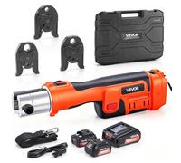 VEVOR Sertisseuse sur Batterie 18 V Pince à Sertir Électrique pour Tubes en Acier Inox, avec Mâchoires Sertissage M15 M22 M28, 2 Batteries 4 Ah, Chargeur, Mallette de Transport, Force Nominale 32 kN