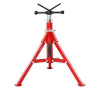 VEVOR Servante de Tubes à Tête en V 0,32-30,48 cm Servante Tuyauteur Hauteur Réglable 61-107 cm Charge 1134 kg Servante Tuyaux Structure Acier Carbone Pieds Pliables pour Supporter Tuyaux Tuyauterie