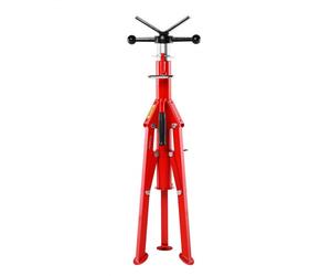 VEVOR Servante Tube Support Tuyau à Rouleaux Support pour Tuyaux Support Tuyaux avec Tête en V Hauteur Réglable jusqu'à 132 cm Charge 1134 kg