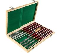 VEVOR Set de ciseaux à bois - Set de 8 ciseaux pour tourneur, 7 pouces / 17 cm & 9 pouces ciseaux à bois pour tour à bois, idéal pour sculpter le bois, racine