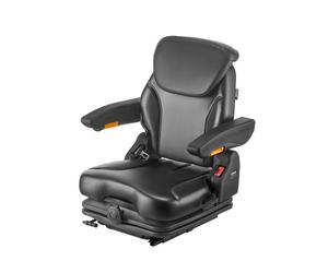 VEVOR Siège de Chariot Élévateur Universel, 54x60x67 cm, Siège de Tracteur de Suspension avec Dossier Réglable, Accoudoir, Appui-tête, Ceinture de Sécurité, Micro-interrupteur, pour Chargeur, Tondeuse