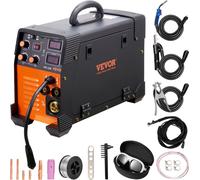 VEVOR Soudeuse MIG/MMA/TIG 3 en 1 50-250A Soudage au fil fourré (0,8 mm & 1 mm) Technologie IGBT 2,2-12m/min Vitesse du fil 5,6 kVA Puissance nominale d'entrée IP21S Degré de protection