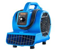 VEVOR Souffleur de sol, 1360 tr/min, ventilateur de séchage refroidissement, 17 m³/min, sèche-tapis portable avec 4 angles de soufflage, réglage à 3 vitesses, pour nettoyage, maison, usage commercial