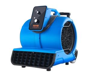 VEVOR Souffleur de sol, 1400 tr/min, ventilateur de séchage refroidissement, 113 m³/min, sèche-tapis portable 3 angles de soufflage, minuterie, réglage 3 vitesses, pour nettoyage, maison, commercial