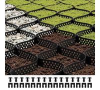 VEVOR Stabilisateur de Gravier, 5,2x2,7 m, Grille de Stabilisation de Sol Géocellulaire, Profondeur 5 cm, Retenue de Gazon au Sol Stable, pour Allée, Patio, Jardin, Terrasse, Surfaces Planes, Pentes