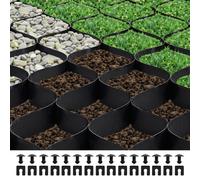 VEVOR Stabilisateur de Gravier, 8,2x1,2 m, Grille de Stabilisation de Sol Géocellulaire, Profondeur 50 mm, Retenue de Gazon au Sol Stable, pour Allée, Patio, Jardin, Terrasse, Surfaces Planes, Pentes